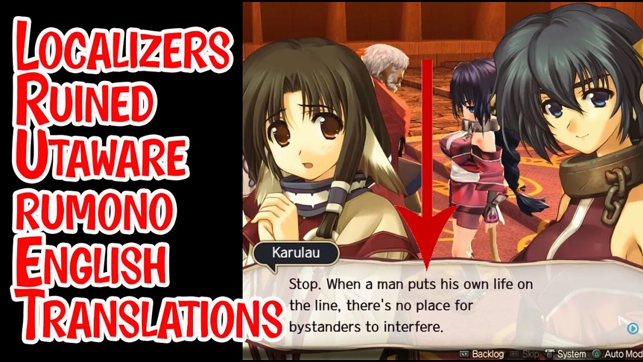 Utawarerumono Game Localization Ruined - Leaves Out "Offensive Dialogue Towards Women"