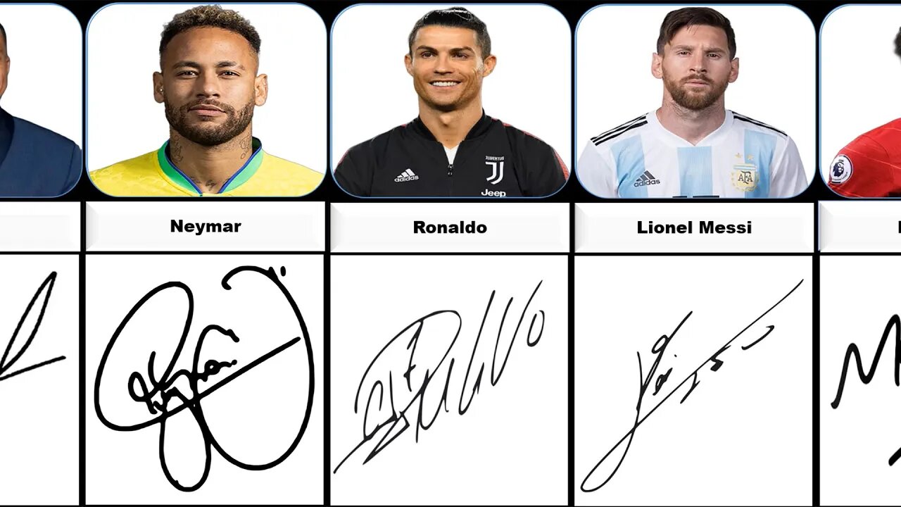 Coolest Signatures of Famous Football Players