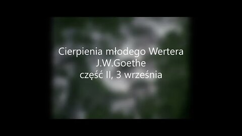 Cierpienia młodego Wertera - J.W. Goethe część II, 3 września