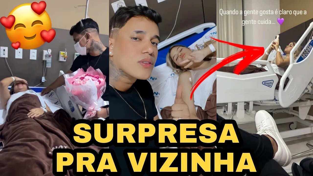 ALÊ OLIVEIRA INDO VISITAR JADE NO HOSPITAL