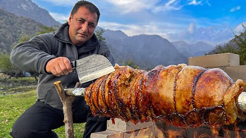 Divine Taste of Lamb Meat in Tandoor! Traditional Dish Of Azerbaijan #village