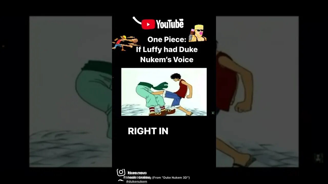 One Piece: If Luffy Had Duke Nukem's Voice #kaosnova #onepieceanime #dukenukem #fpsdocumentary