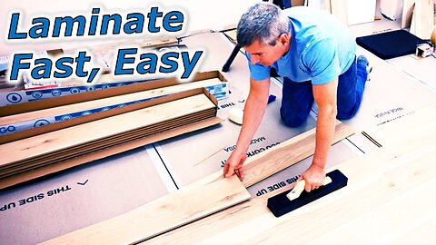How To Install Laminate Flooring FAST/EASY For Beginners