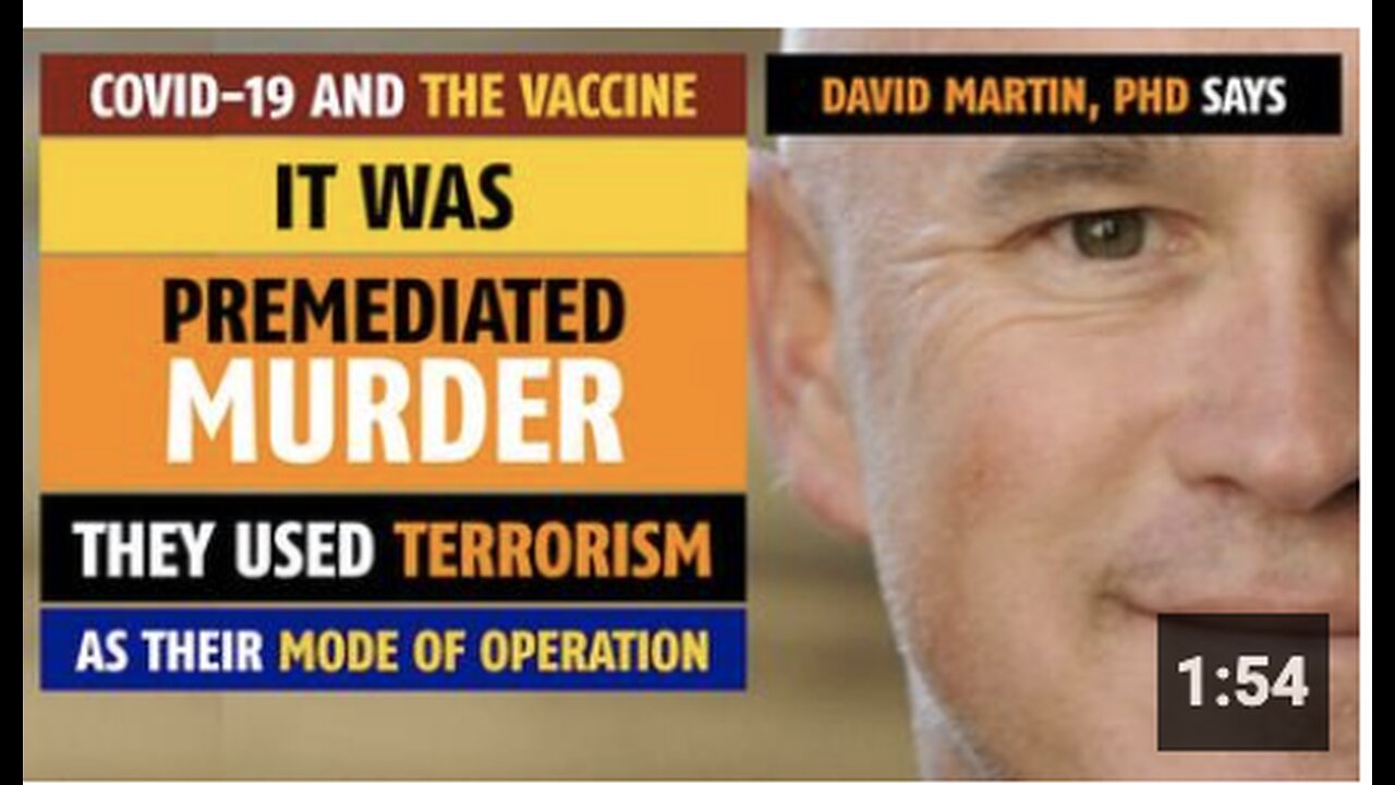 t was premeditated murder; they used terrorism as their mode of operation, says David Martin, PhD