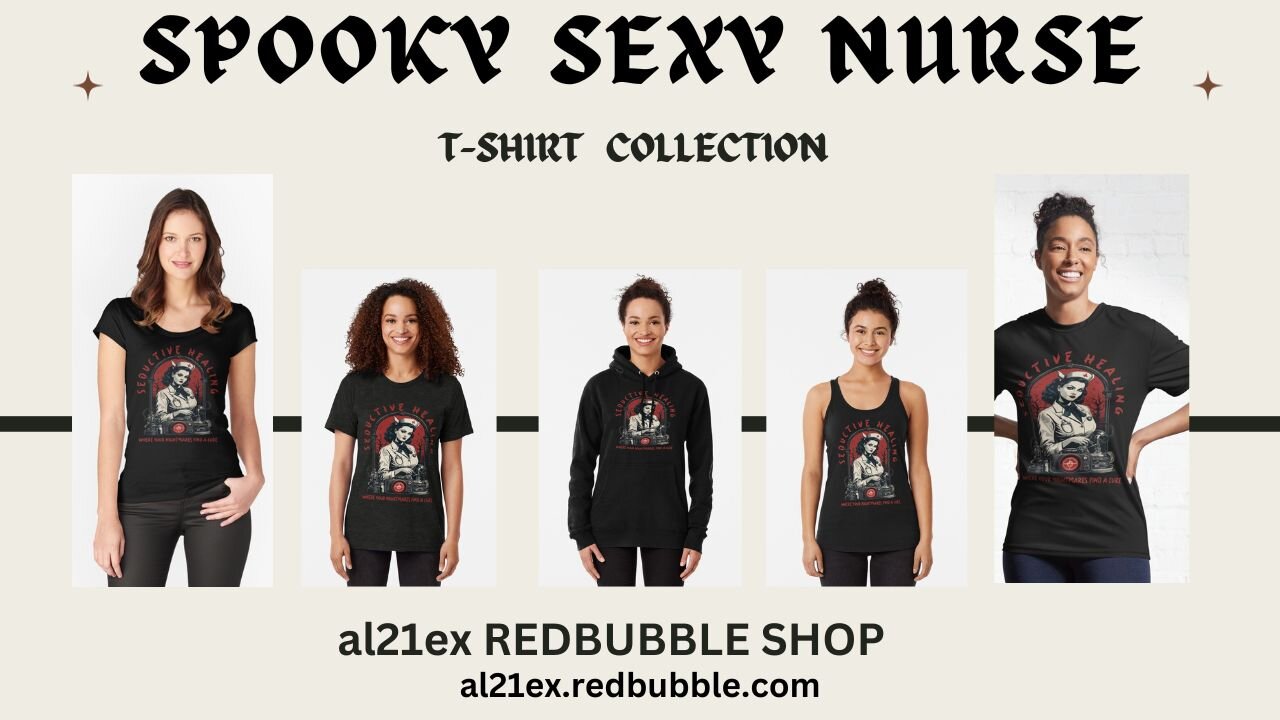 HALLOWEEN SHIRTS SPOOKY SEXY NURSE SEDUCTIVE HEALING