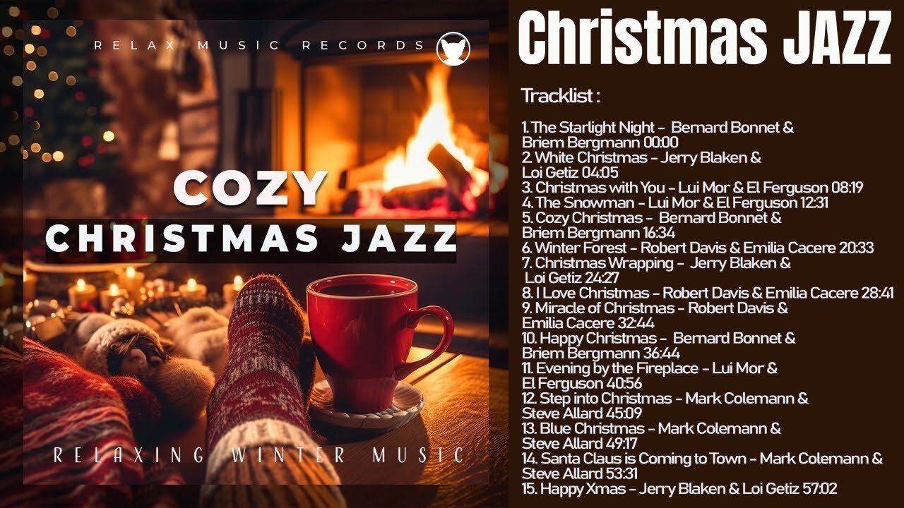 Cozy Christmas Jazz | Relaxing Winter Music | Relaxin' Tunes