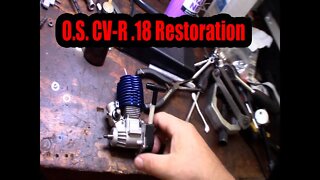 0.S. CV-R .18 nitro engine restoration for Traxxas T-Maxx 1.5 2.5
