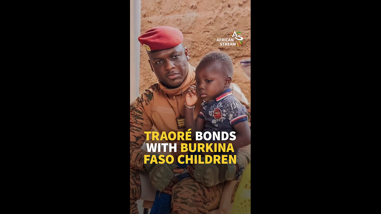 TRAORÉ BONDS WITH BURKINA FASO CHILDREN