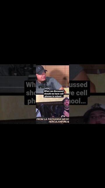 When we discussed should we have cell phones in school…