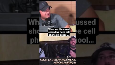 When we discussed should we have cell phones in school…