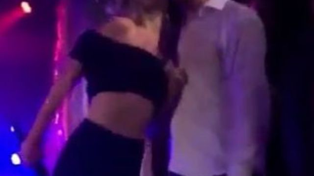 Taylor Swift joins Nelly on stage to perform Dilemma at Karlie Kloss' birthday party