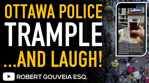 OTTAWA Police TRAMPLE Freedom TRUCKERS While LAUGHING in SECRET TELEGRAM Chat