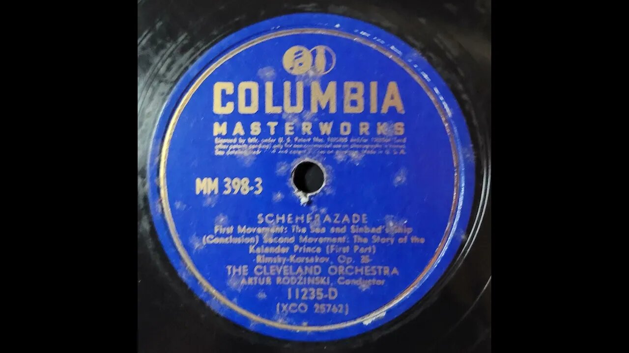 Korsakov, Cleveland Orchestra - First Movement Conclusion, Second Movement (1st part) (Scheherazade)