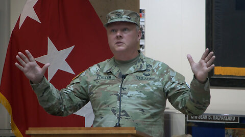 U.S. Army Garrison-Fort Cavazos Change of Command Ceremony 2023: Col. Chad R. Foster speaks
