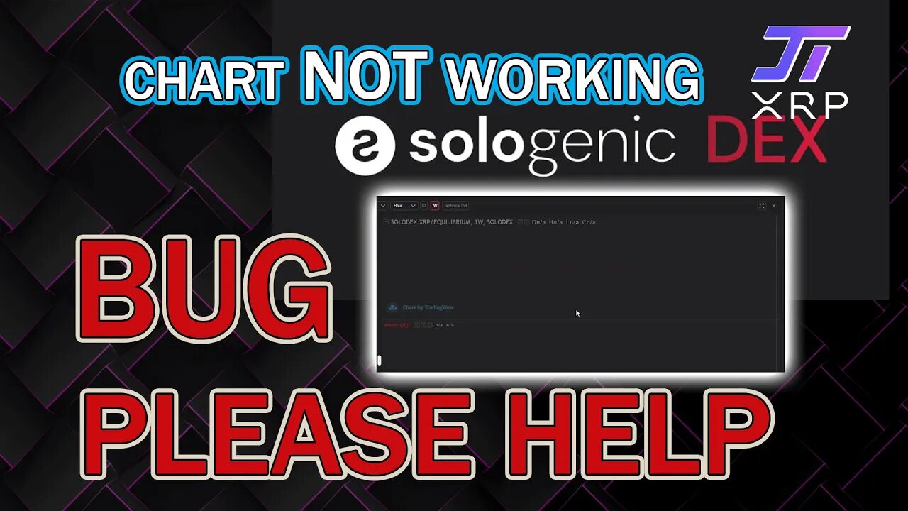 Sologenic Bug - Charts Not Showing - Please Help