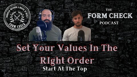 Set You Values In The Right Order - Start At The Top