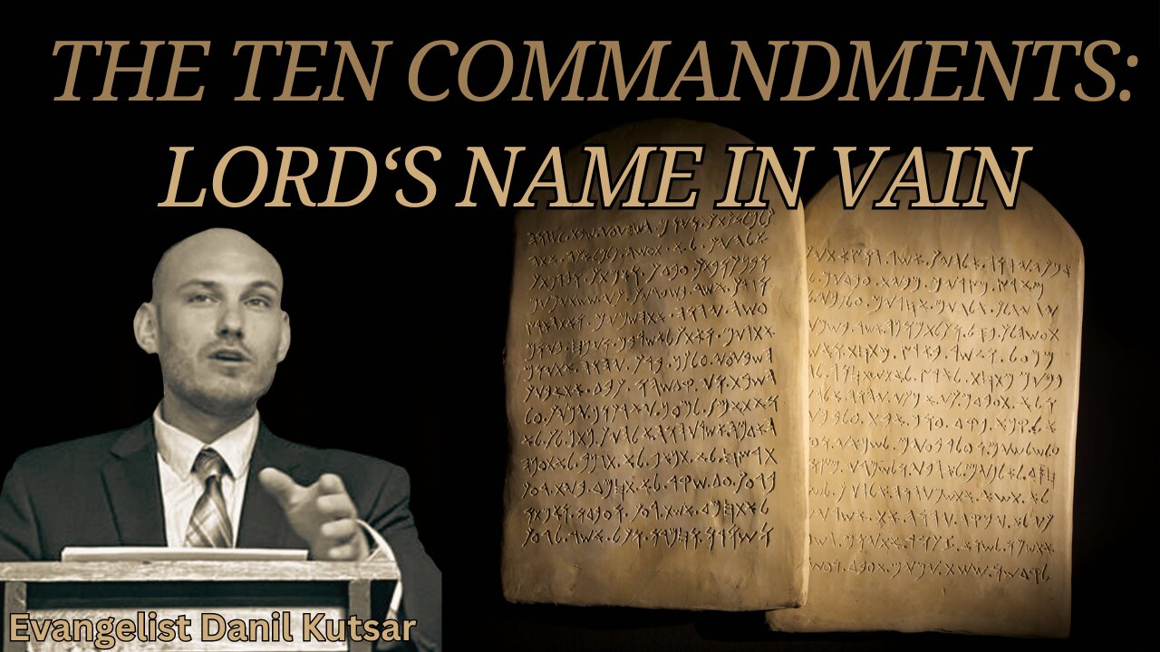 Taking The Name of God in Vain || Evangelist Danil Kutsar