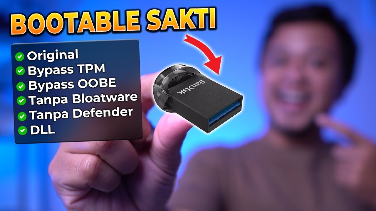 Membuat Bootable Windows Tanpa Bloatware, TPM DLL Hanya Dengan 1 File Saja