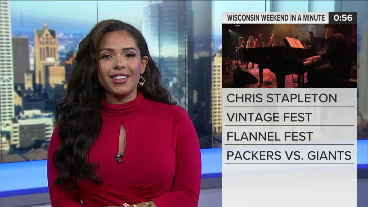 Wisconsin Weekend in a Minute: Chris Stapleton, Flannel Fest, Vilet Street Fest, Vintage Fest and Movie nights