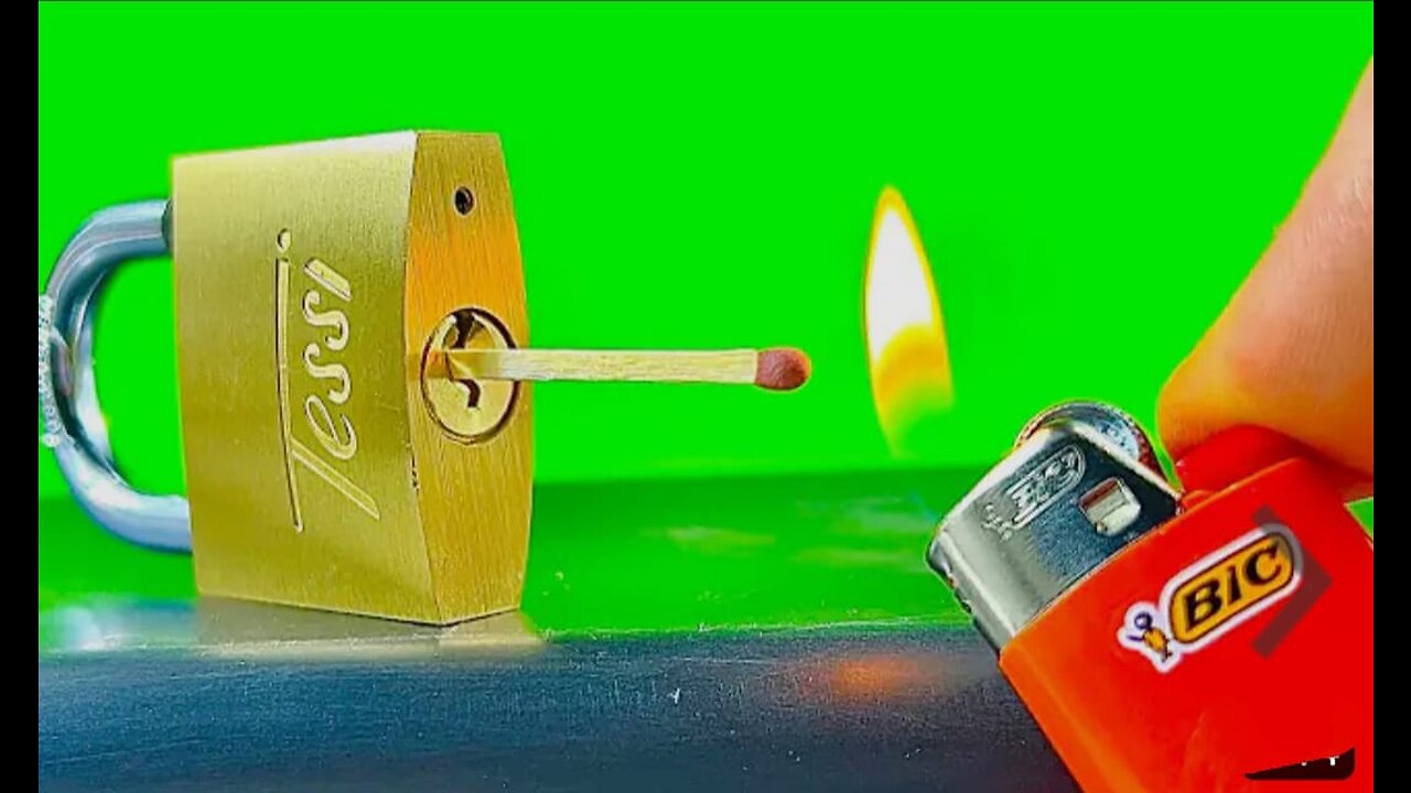 How To Open A Lock With Matches