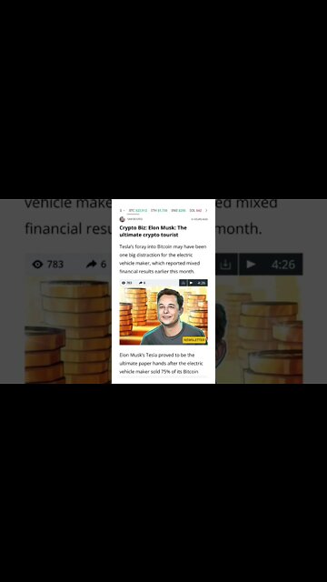 Elon Musk: The Ultimate Crypto Tourist #cryptomash @aantonop @CoinBureau @BitBoyCrypto