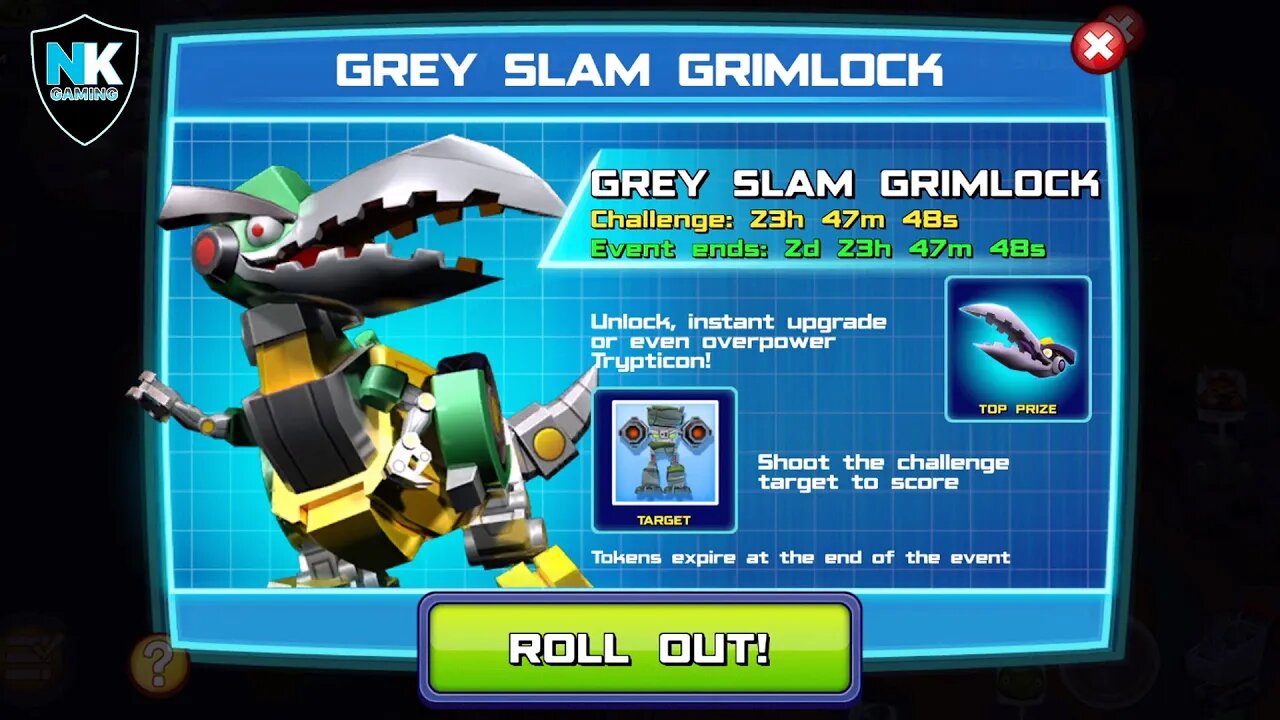 Angry Birds Transformers - Grey Slam Grimlock - Day 4 - Featuring Soundwave