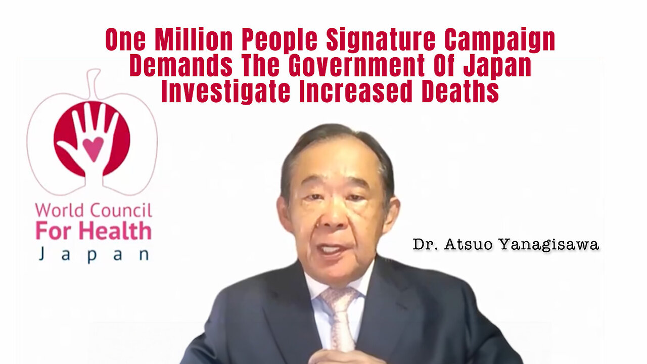 One Million People Signature Campaign Demands The Government Of Japan Investigate Increased Deaths