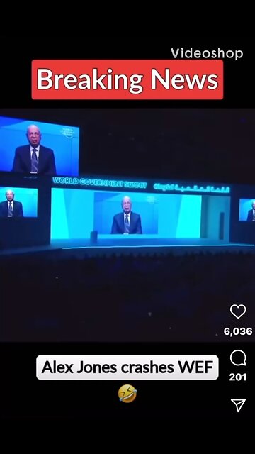 Alex Jones crashes WEF