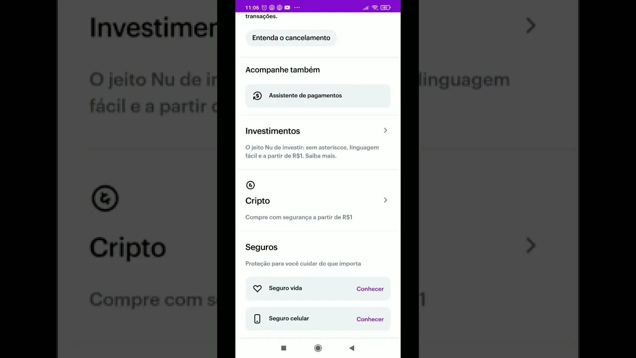 nubank agora você pode comprar criptomoedas direto do aplicativo!!!!