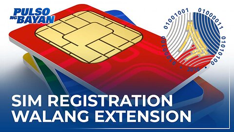 SIM registration, wala nang extension