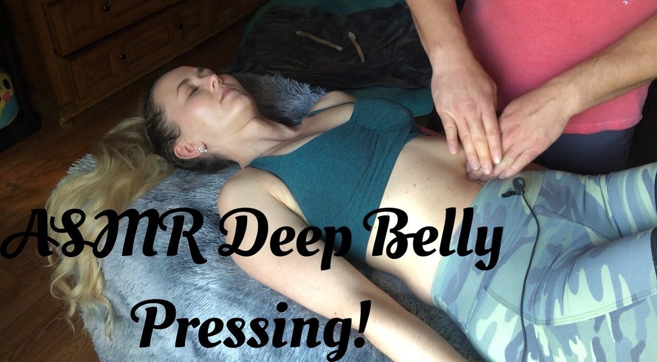 ASMR Deep Belly Pressing with Stomach Sounds!