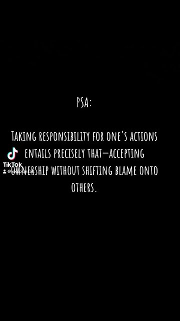 Accountability is just that; not excuses