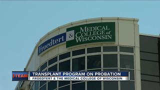 Local hospital on transplant probation