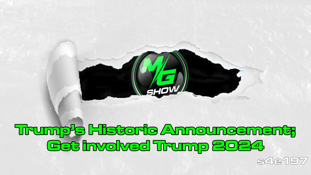 Trump's Historic Announcement; Get involved Trump 2024