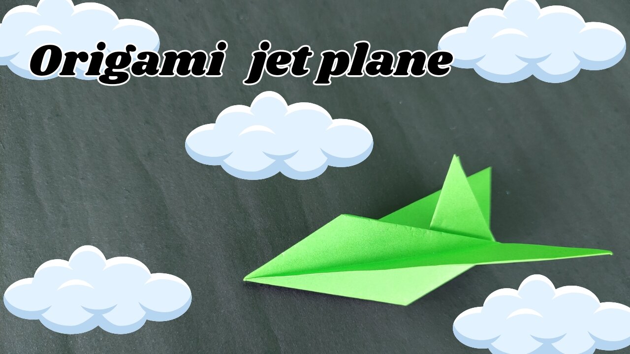 ORIGAMI - how to make an jet plane use origami - paper craft | origami easy