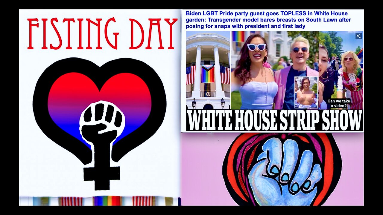 White House Strip Show Celebrating Fisting Day Gay Ranchero Biden Sends Message To World USA Is Gay