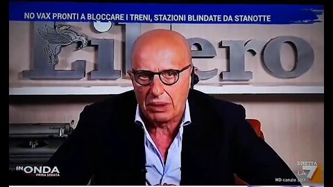 Sallusti: "i no vax fanno parte di una setta internazionale potentissima"