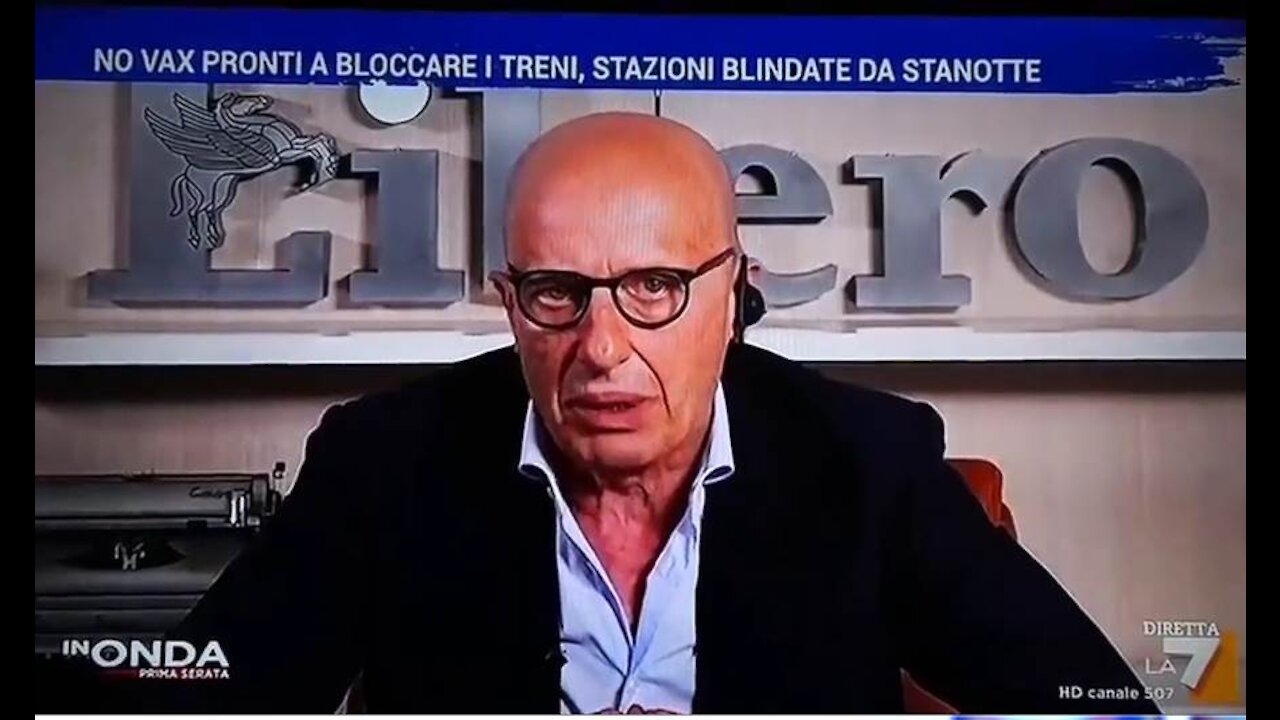 Sallusti: "i no vax fanno parte di una setta internazionale potentissima"