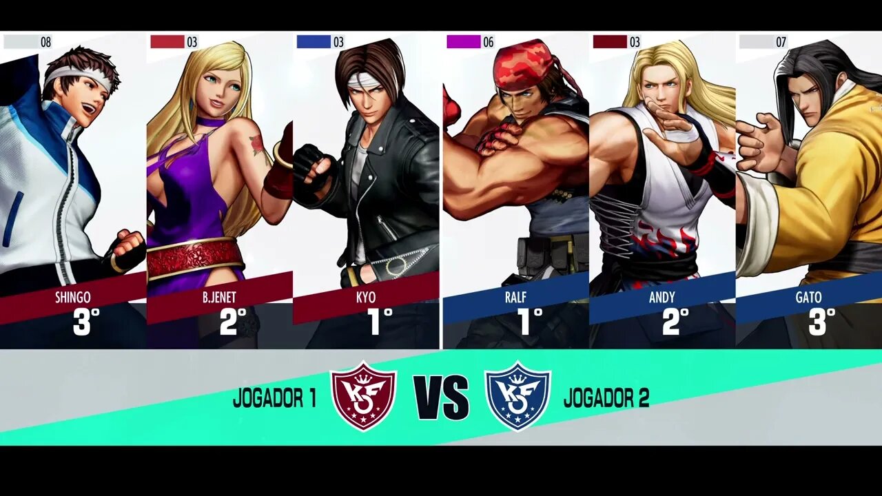 THE KING OF FIGHTERS XV KYO/B.JENET/SHINGO VS RALF/ANDY/GATO