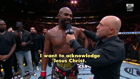 Jon Jones: I Want To Acknowledge Jesus Christ 🕊️ ❤️