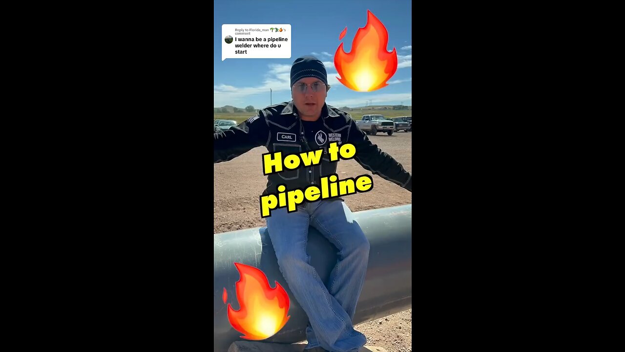 Do you wanna be a pipeline welder?🤔🔥#weldinglife #fyp #welder #tipoffheday