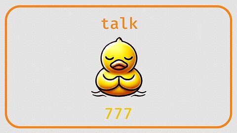 duck talk 777 ⚇ rules vs. understanding