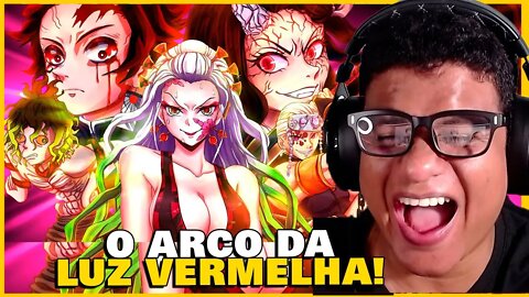 REAGINDO AO DEMON SLAYER e o ARCO DO ENTRETENIMENTO (Damon Salyer)| React Anime Pro