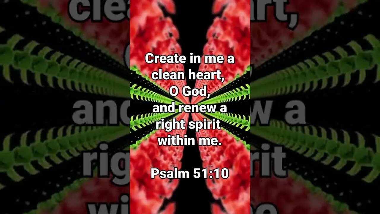 God, Fix Me! * Psalm 51:10 * Today's Verses