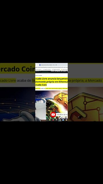 MERCADO LIVRE LANCA CRIPTO MERCADO COIN GARANTA JA A SUA !!!