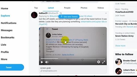 Are Big "Q Patriot" accounts plotting against Austin Steinbart?