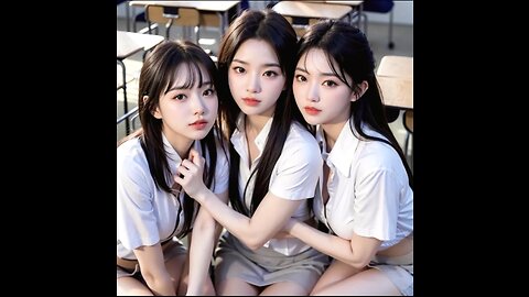 AI Hot Women Lookbook: Korean High School Kids