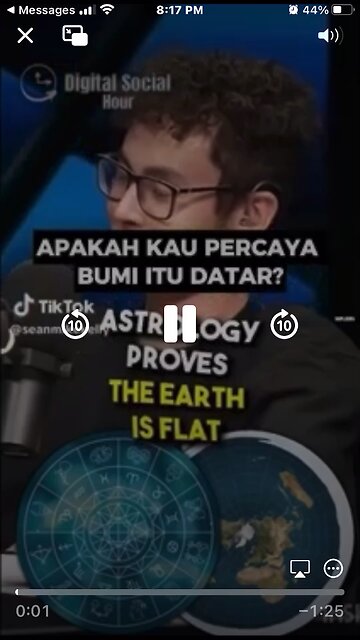 “I know the Earth is flat”