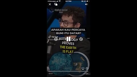 “I know the Earth is flat”