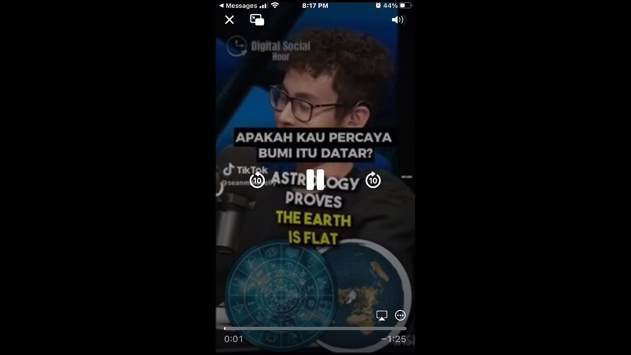 “I know the Earth is flat”
